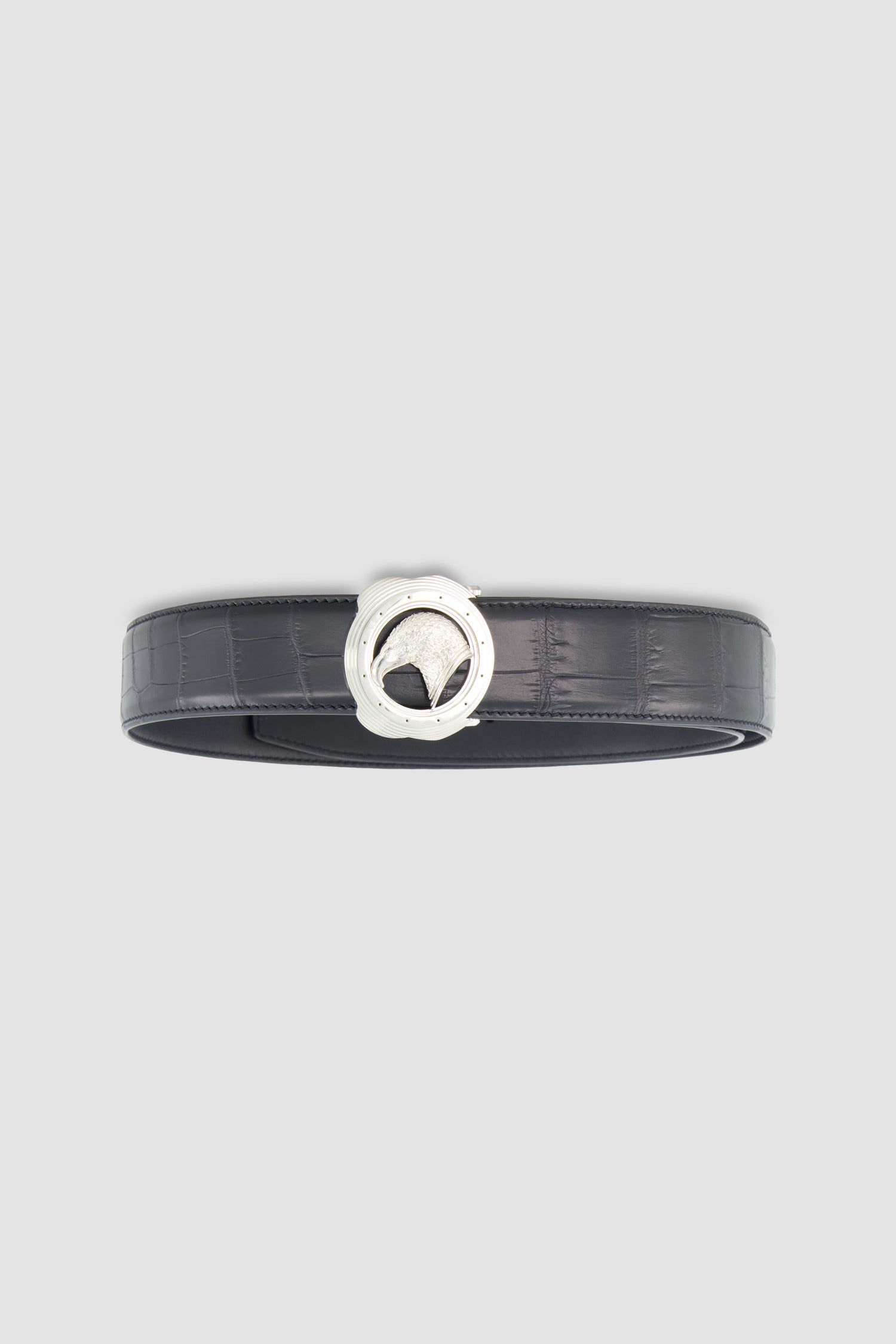 Stefano Ricci Black Crocodile belt